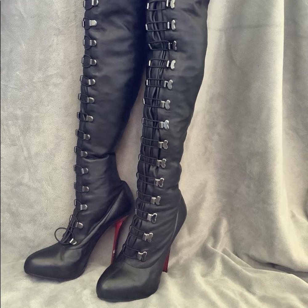 Christian Louboutin over the knee boots